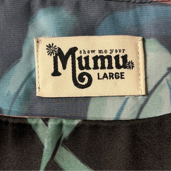 Show Me Your Mumu Candice Crop Top Floral Ruffle Print Woman’s Sz L - Picture 6 of 14